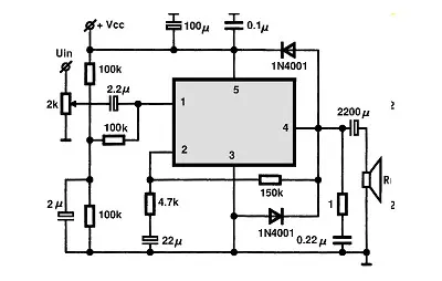 OPA544 I electronic component with associated schematic circuit diagram